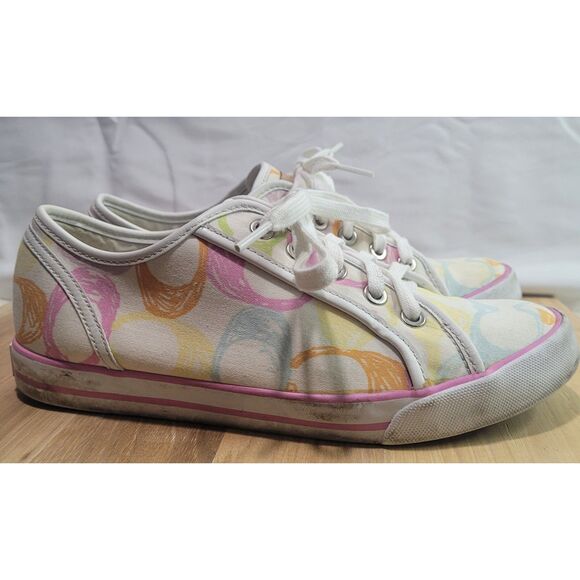 Coach‎ Canvas "Dee" Signature Logo Sneakers Women's Size 7.5B - Picture 3 of 6